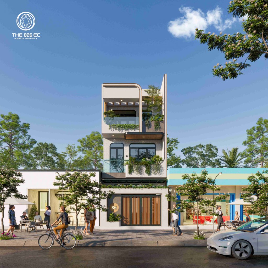 nhà mẫu tại dự án the 826 ec
