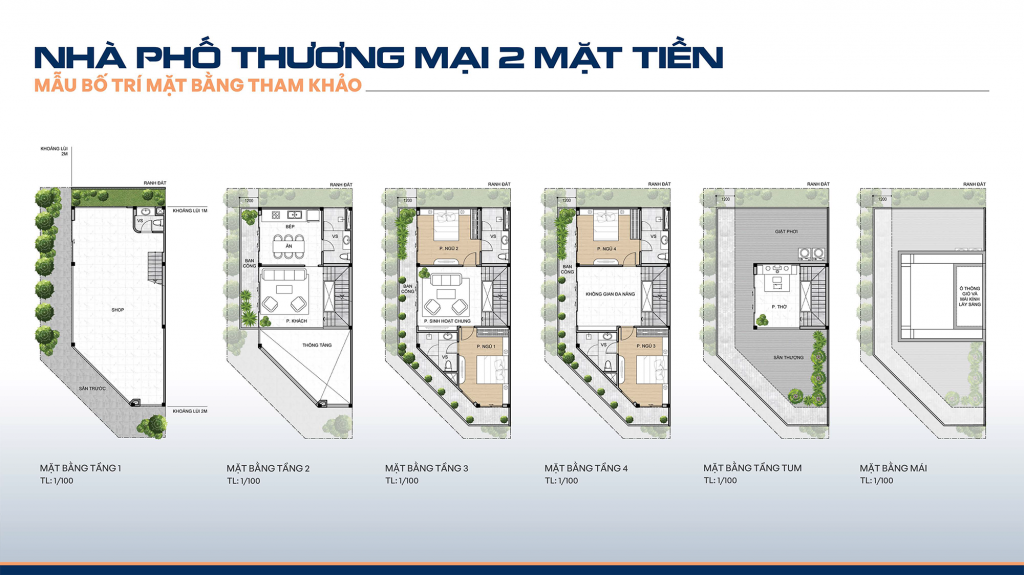 nhà phố hai mặt tiền tại the 826 ec